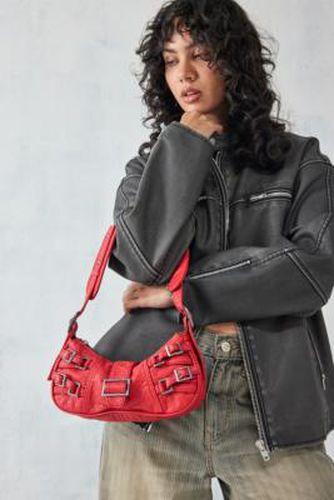UO Buckle Biker Bag - Red at - Urban Outfitters - Modalova
