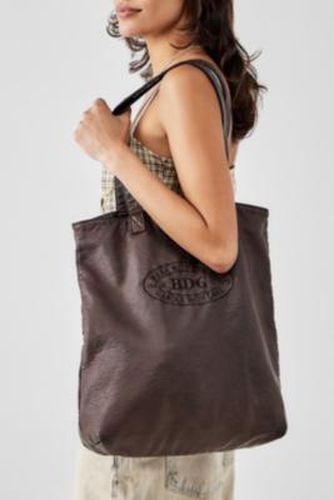 Washed Faux Leather Tote Bag - Brown at Urban Outfitters - BDG - Modalova