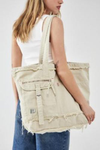Distressed Canvas Tote Bag - Cream ALL at Urban Outfitters - BDG - Modalova