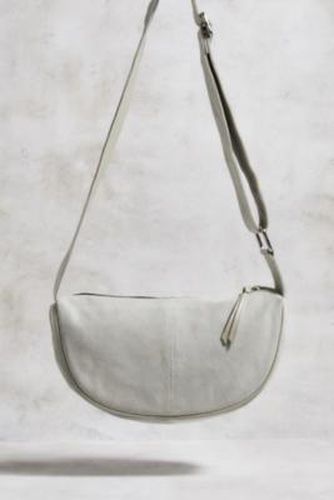 UO Suede Contrast Stitch Sling Bag - Cream at - Urban Outfitters - Modalova
