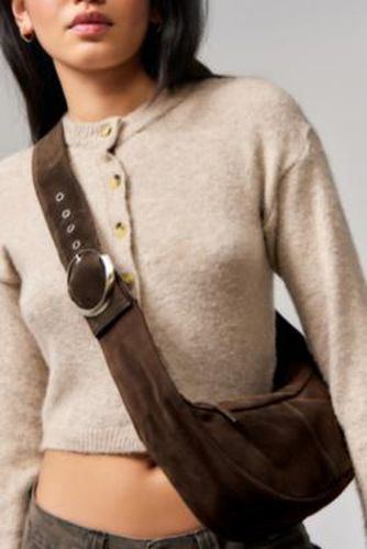 UO Suede Buckle Sling Bag - Brown at - Urban Outfitters - Modalova
