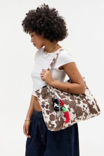 Cow Pocket Canvas Tote Bag - 4cm x W: 54cm x H: 37cm at Urban Outfitters - BDG - Modalova