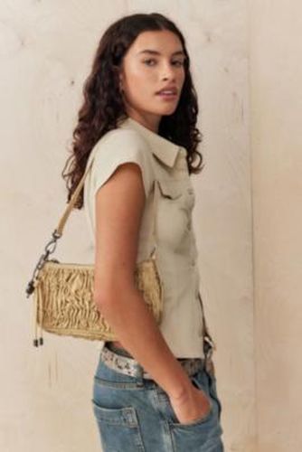 UO Ruched Faux Leather Small Shoulder Bag - at - Urban Outfitters - Modalova