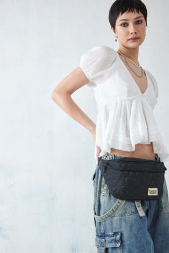 Black Floral Stitch Bum Bag - Black at Urban Outfitters - Damson Madder - Modalova