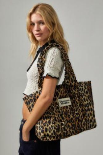Leopard Print Tote Bag - Black ALL at Urban Outfitters - Damson Madder - Modalova