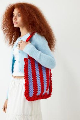 Knit Tote Bag - Red ALL at Urban Outfitters - Damson Madder - Modalova