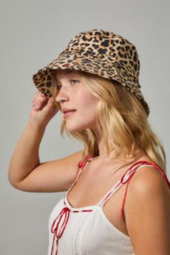 UO Leopard Print Sunhat - Brown at - Urban Outfitters - Modalova