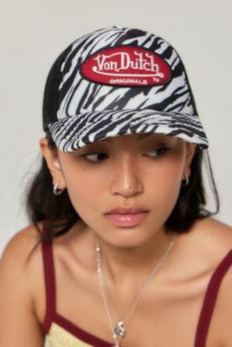 Zebra Print Trucker Hat - / at Urban Outfitters - Von Dutch - Modalova