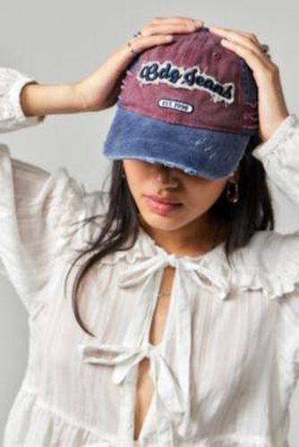 Distressed Two Tone Cap - Navy at Urban Outfitters - BDG - Modalova