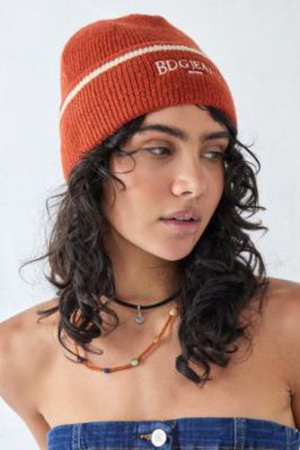 Striped Knit Beanie - Red at Urban Outfitters - BDG - Modalova