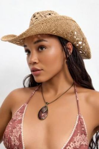 UO Straw Western Hat - at - Urban Outfitters - Modalova