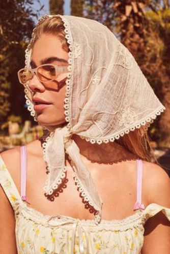 Multiway Woven Headscarf - Cream at Urban Outfitters - Kimchi Blue - Modalova