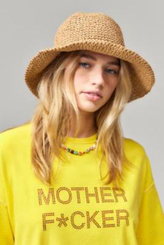 UO Straw Bucket Hat - Neutral at - Urban Outfitters - Modalova