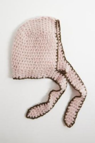 UO Contrast Knit Bonnet - Pink at - Urban Outfitters - Modalova