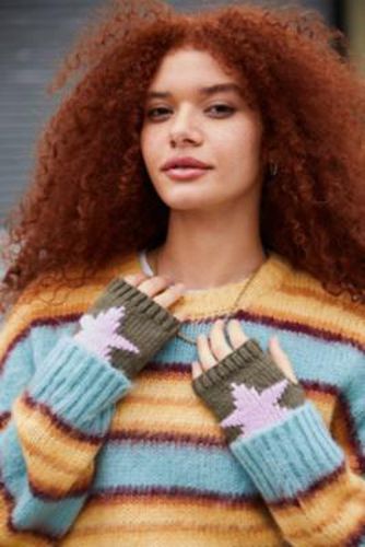 UO Star Chunky Knit Fingerless Gloves - at - Urban Outfitters - Modalova