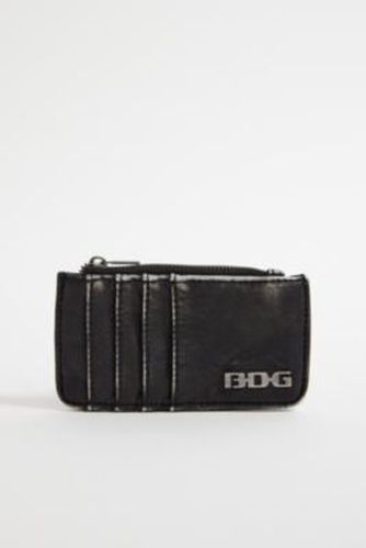 Washed Faux Leather Cardholder - Black at Urban Outfitters - BDG - Modalova