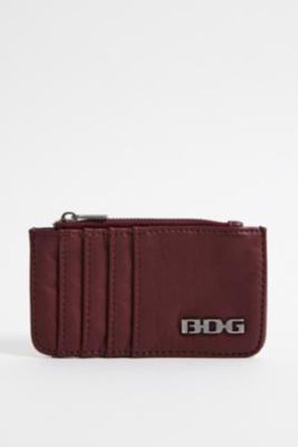 Washed Faux Leather Cardholder - Maroon at Urban Outfitters - BDG - Modalova