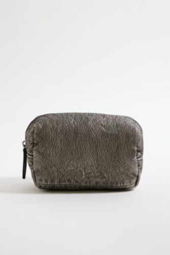 Washed Faux Leather Makeup Bag - Grey ALL at Urban Outfitters - BDG - Modalova