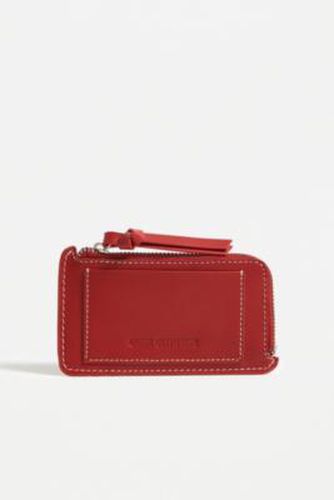 UO Buff Leather Cardholder - Red at - Urban Outfitters - Modalova