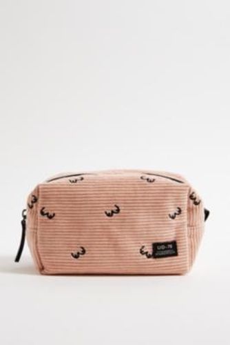 UO Boobs Corduroy Makeup Bag - Pink ALL at - Urban Outfitters - Modalova