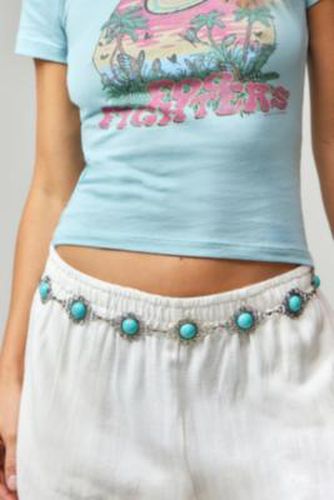 UO Turquoise Ornate Chain Belt - Silver at - Urban Outfitters - Modalova