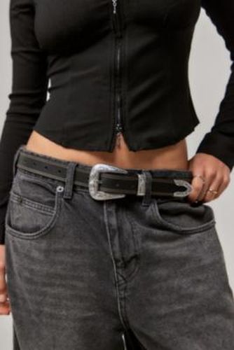 UO Cassidy Stitched Leather Western Belt - S/M at - Urban Outfitters - Modalova