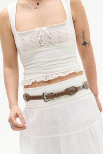 UO Heart Mini Western Concho Belt - S/M at - Urban Outfitters - Modalova