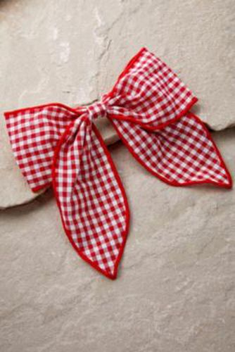 Gingham Bow Hair Clip - Red at - Urban Outfitters - Modalova