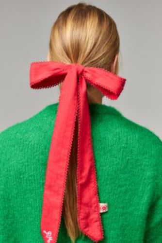 Bow Hair Tie - Red at Urban Outfitters - Damson Madder - Modalova