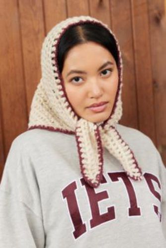 Contrast Knit Headscarf - Cream at - Urban Outfitters - Modalova