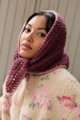 Contrast Knit Headscarf - Pink at - Urban Outfitters - Modalova