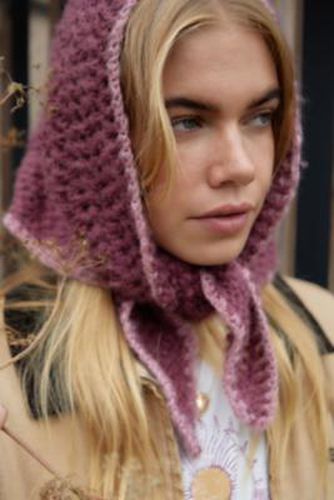 Contrast Knit Headscarf - Pink at - Urban Outfitters - Modalova