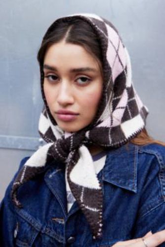 UO Argyle Triangle Scarf at - Urban Outfitters - Modalova