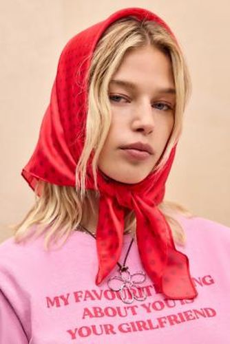 UO Silky Warped Polka Dot Headscarf - at - Urban Outfitters - Modalova
