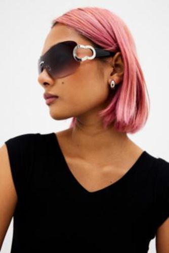 UO Gabriella Shield Sunglasses - Black at - Urban Outfitters - Modalova