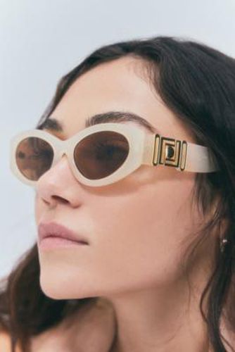 UO Sedona City Frame Sunglasses - Cream at - Urban Outfitters - Modalova