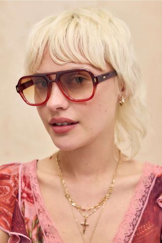 UO River Aviator Sunglasses - at - Urban Outfitters - Modalova