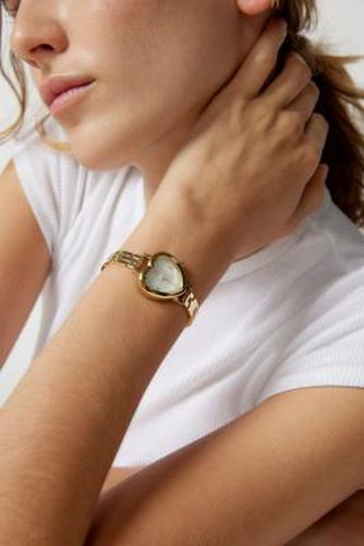 UO Heart Link Watch - Gold at - Urban Outfitters - Modalova