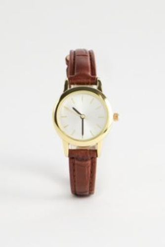 Leather Circle Watch - at - Urban Outfitters - Modalova