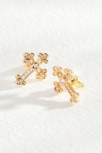 Delicate Cross Stud Earrings - at Urban Outfitters - Silence + Noise - Modalova