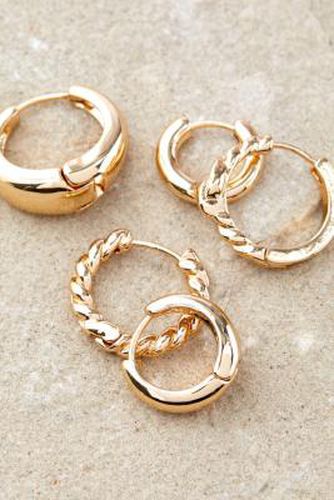 Tone Hoop Earrings 5-Pack - at Urban Outfitters - Silence + Noise - Modalova