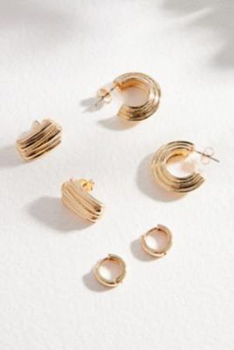 Vintage Hoop Earrings 3-Pack - Gold at Urban Outfitters - Silence + Noise - Modalova