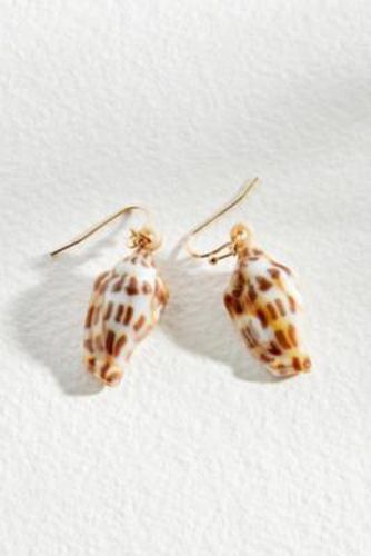 Shell Drop Earrings - Neutral at Urban Outfitters - Silence + Noise - Modalova