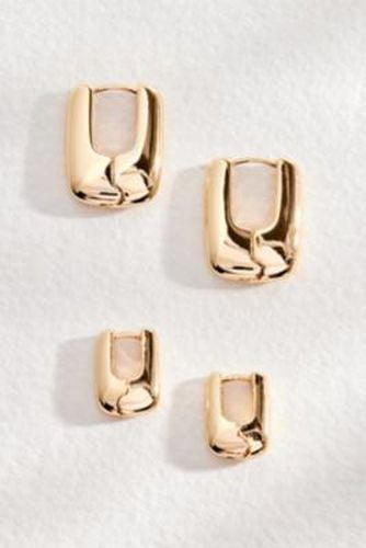 Square Hoop Earrings 2-Pack - Gold at Urban Outfitters - Silence + Noise - Modalova
