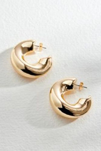 Large Molten Hoop Earrings - Gold at Urban Outfitters - Silence + Noise - Modalova