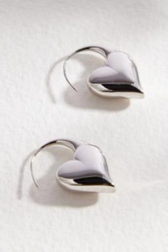 Heart Loop Earrings - Silver at Urban Outfitters - Silence + Noise - Modalova