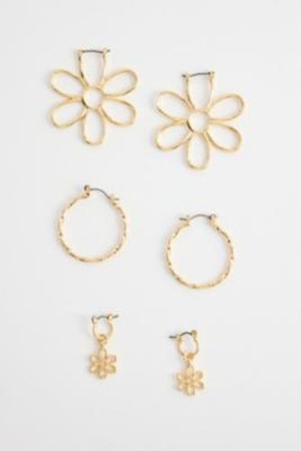 Daisy Hoop Earrings 3-Pack - at Urban Outfitters - Silence + Noise - Modalova