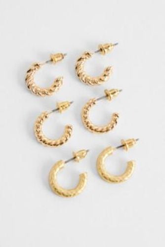 UO Huggie Hoop Earrings 3-Pack - at - Urban Outfitters - Modalova