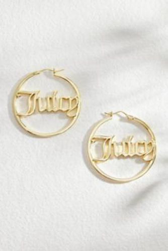 Hoop Earrings - Gold at Urban Outfitters - Juicy Couture - Modalova