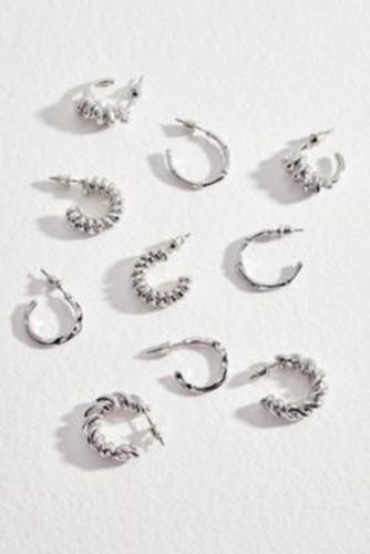 Twisted Hoop Earrings 5-Pack - at Urban Outfitters - Silence + Noise - Modalova